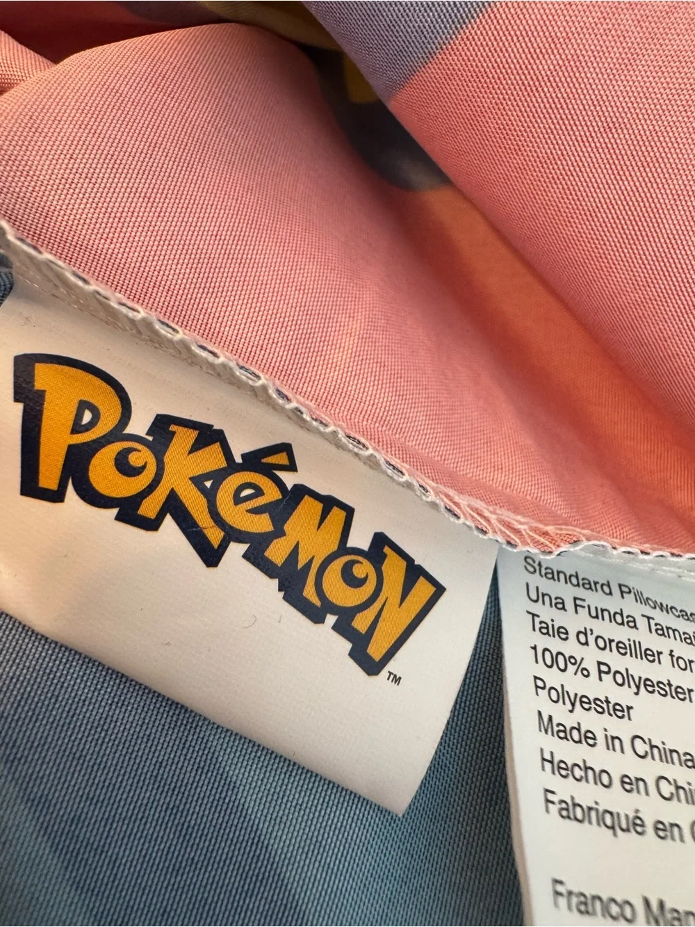 Pokemon Red Gray Navy Blue Pikachu Decorative Pillowcase standard